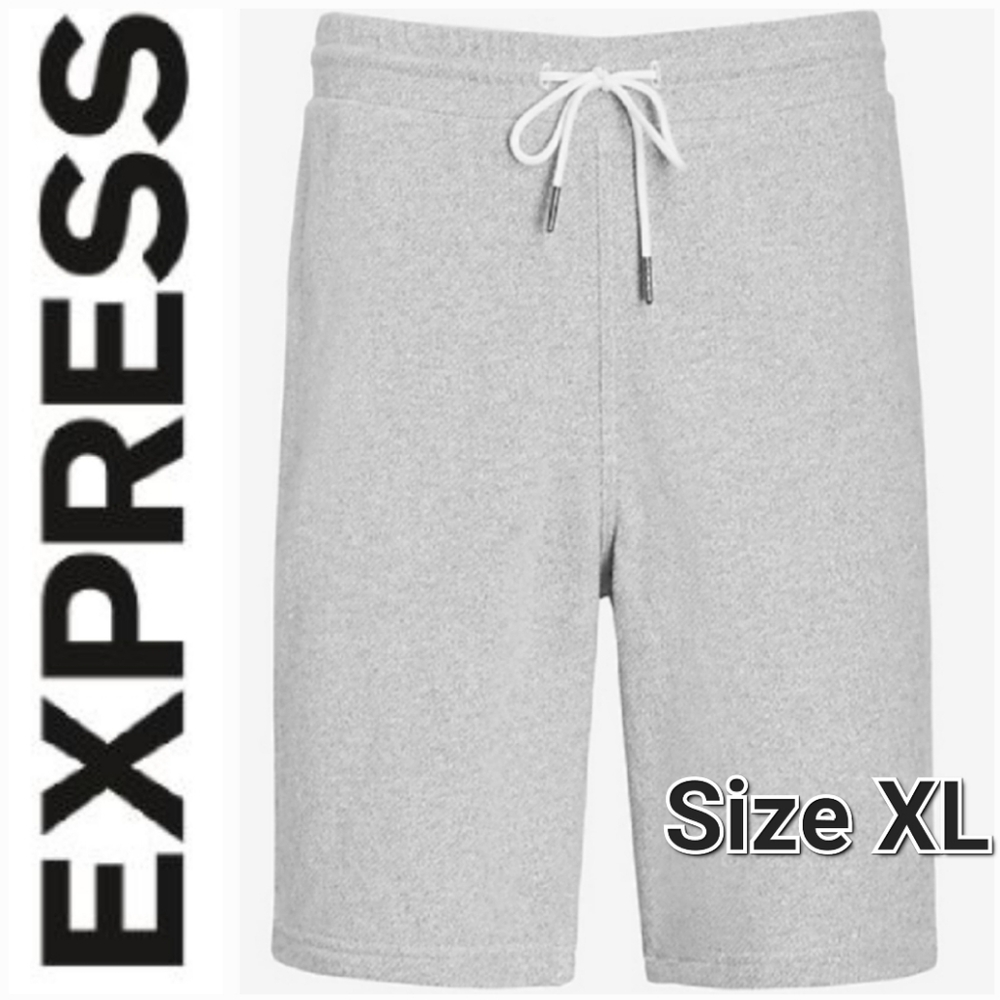EXPRESS Marled Knit Drawstring Shorts